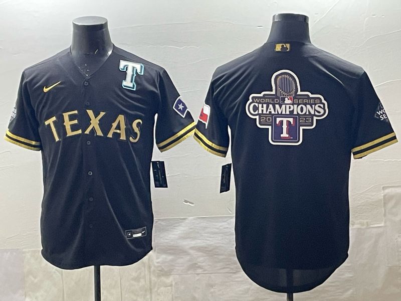 Men 2025 Texas Rangers Blank Black Game Nike MLB Jersey style 011->texas rangers->MLB Jersey